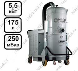 Промышленный пылесос Nilfisk 3707 5PP (5.5 кВт, 175 л.) - фото 10030